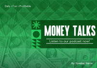 Money Talks Podcast Postcard Image Preview
