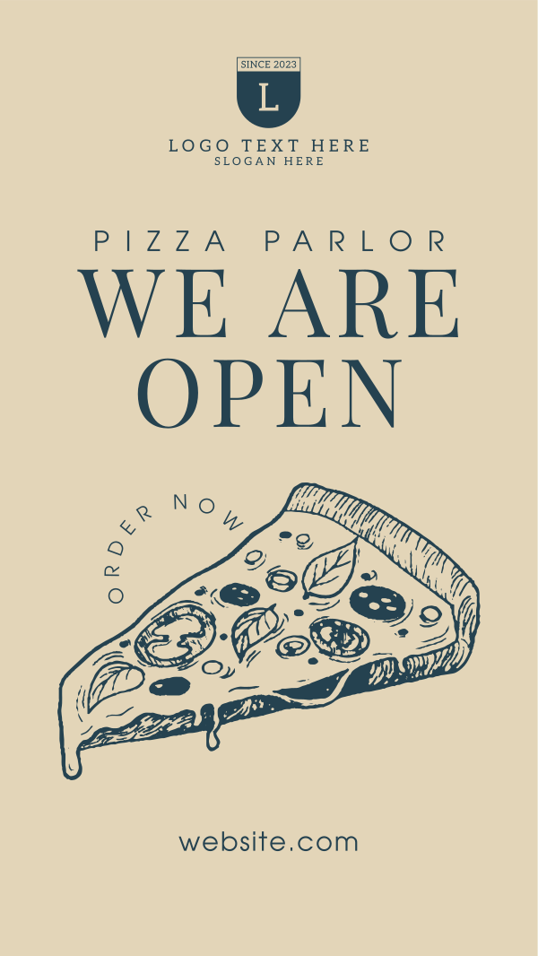 Pizza Parlor Open Instagram Story Design Image Preview