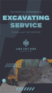 Modern Excavating Service Instagram story Image Preview