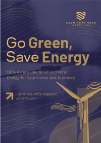 Solar & Wind Energy  Poster Design