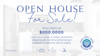 Open Grey House Facebook Event Cover Design