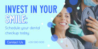 Dental Health Checkup Twitter Post Design