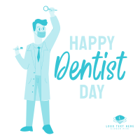 A Happy Dentist Instagram Post Design