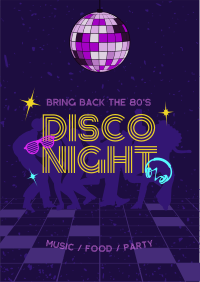 80s Disco Party Flyer Image Preview