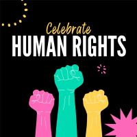 Celebrate Human rights Instagram Post Design