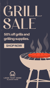 Fiery Hot Grill TikTok Video Design