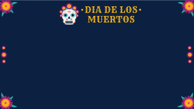 Blooming Floral Day of the Dead Zoom Background Image Preview