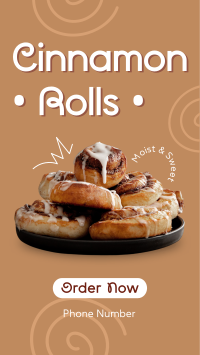 Quirky Cinnamon Rolls YouTube short Image Preview