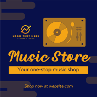 Premium Music Store Linkedin Post Design