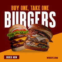 Double Burgers Promo Linkedin Post Image Preview