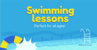 Swimming Lessons Facebook ad Image Preview