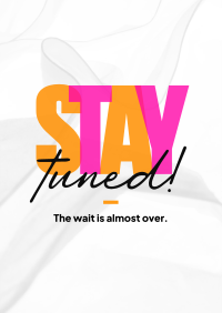 Simplistic Stay Tuned Flyer Design