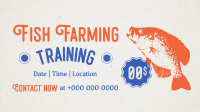 Fish Farming Training Facebook Event Cover Design