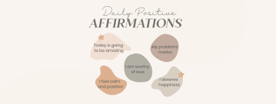Affirmations To Yourself Facebook cover Image Preview