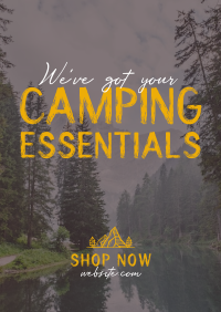 Camping Gear Essentials Poster Image Preview