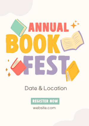 Annual Book Event Flyer Image Preview