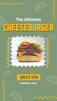 Classic Cheeseburger YouTube Short Design