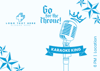 Karaoke King Postcard Image Preview