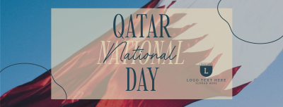 Qatar National Day Greeting Facebook cover Image Preview
