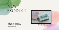 Watercolor New Product Facebook ad Image Preview