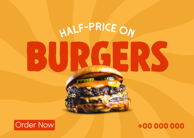 All Hale King Burger Postcard Image Preview