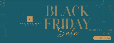 Classic Black Friday Sale Facebook cover Image Preview