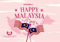 Malaysia Independence Postcard Design