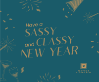 Sassy New Year Spirit Facebook Post Image Preview