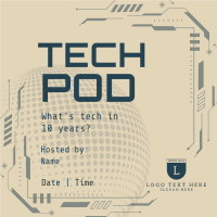 Technology Podcast Session Instagram post Image Preview