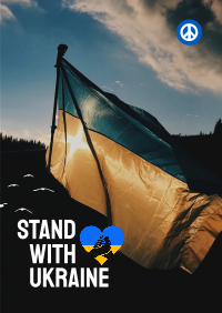 Stand with Ukraine Flyer Design