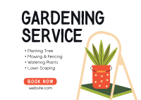 Gardening Service Offer Postcard Design