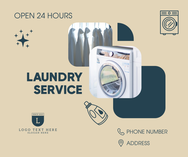 Laundry Shop Service Facebook Post Design Image Preview