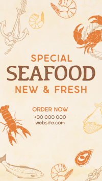 Rustic Seafood Restaurant Instagram reel Image Preview