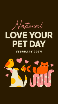 National Love Your Pet Day Instagram Story Design