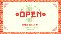 Oriental We’re Open Animation Image Preview