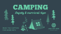 Cozy Campsite Facebook Event Cover Design