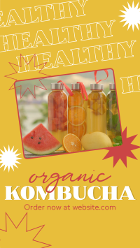 Healthy Kombucha Facebook story Image Preview