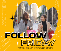 Awesome Follow Us Friday Facebook Post Design