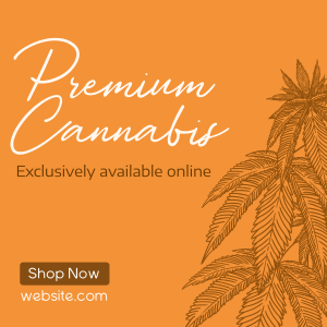 Premium Marijuana Instagram post Image Preview
