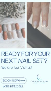Minimalist Nail Salon Instagram Reel Image Preview