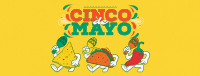 Cinco De Mayo Mascot Celebrates Facebook Cover Design