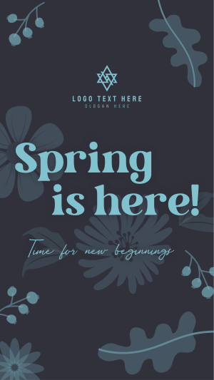 Spring New Beginnings Instagram story Image Preview