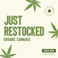Cannabis on Stock Instagram Post Design