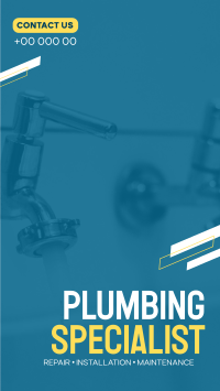 Plumbing Specialist YouTube short Image Preview