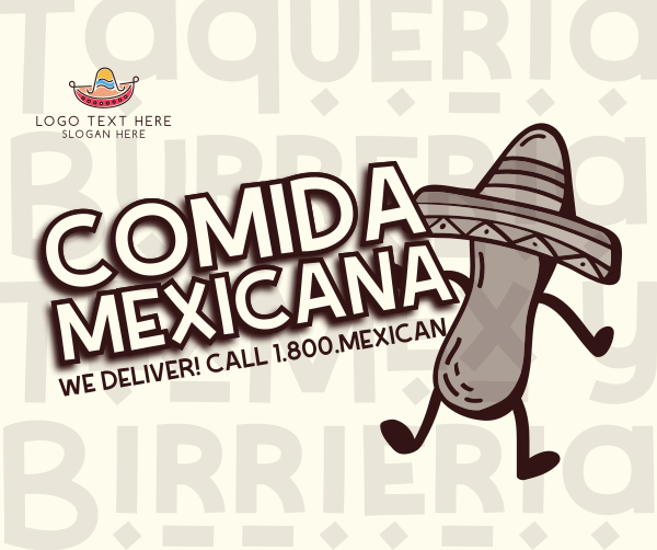 Mexican Comida Facebook Post Design Image Preview