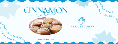 Tasty Cinnamon Rolls Facebook cover Image Preview