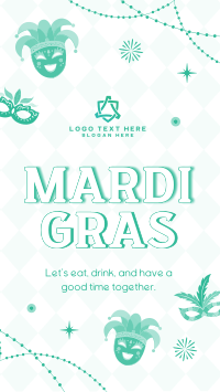 Mardi Gras Masquerade TikTok Video Design