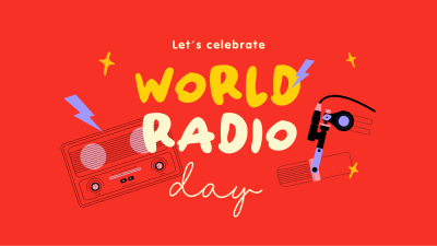 World Radio Day Facebook event cover Image Preview