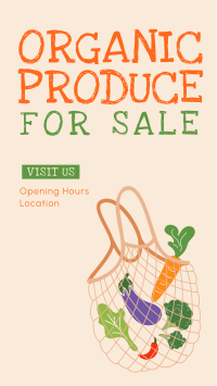 Organic Produce Facebook Story Design