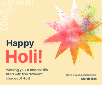 Holi Star Facebook post Image Preview